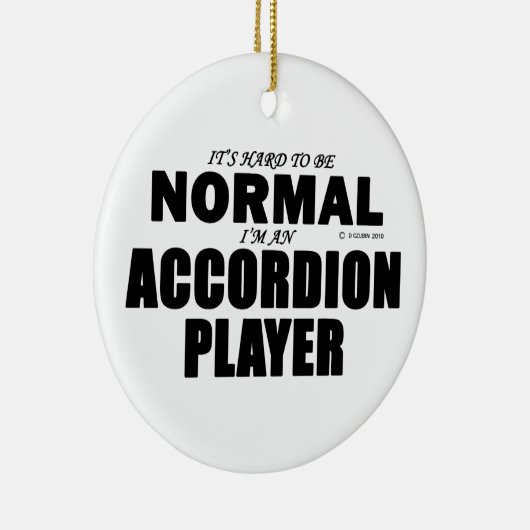 Normale accordeonspeler keramisch ornament (Rechts)