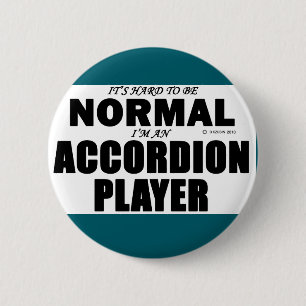 Normale accordeonspeler ronde button 5,7 cm