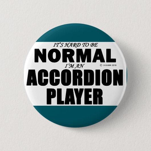 Normale accordeonspeler ronde button 5,7 cm (Voorkant)
