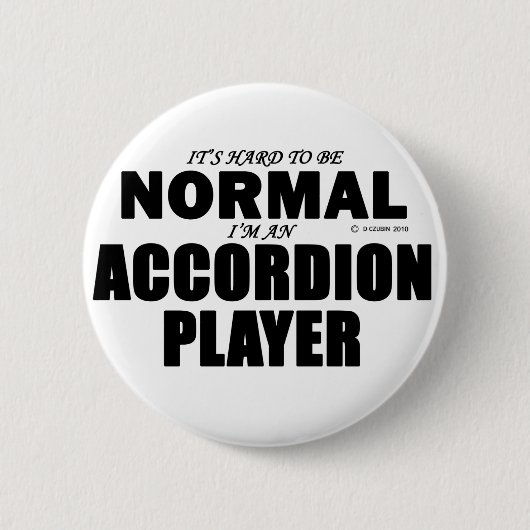 Normale accordeonspeler ronde button 5,7 cm (Voorkant)