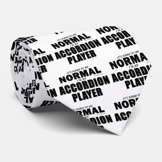 Normale accordeonspeler stropdas (Opgerold)