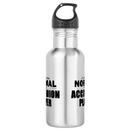 Normale accordeonspeler waterfles