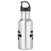 Normale accordeonspeler waterfles  (Achterkant)