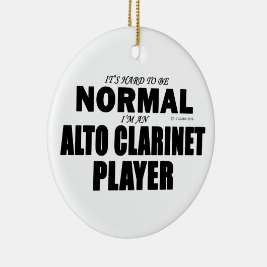 Normale Alto Clarinet Player Keramisch Ornament (Rechts)
