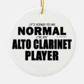 Normale Alto Clarinet Player Keramisch Ornament (Voorkant)