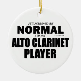 Normale Alto Clarinet Player Keramisch Ornament