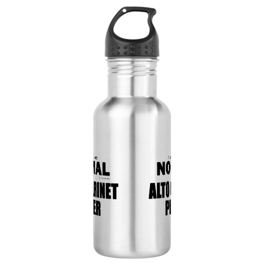 Normale Alto Clarinet Player Waterfles (Voorkant)