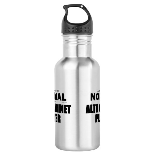Normale Alto Clarinet Player Waterfles (Achterkant)