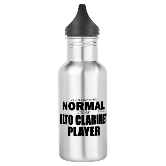Normale Alto Clarinet Player Waterfles (Links)