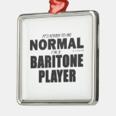 Normale Baritonspeler Metalen Ornament (Links)