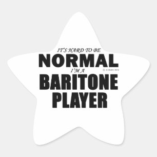 Normale Baritonspeler Ster Sticker