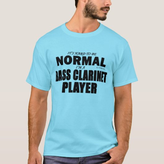Normale Bass Clarinet Player T-shirt (Voorkant)