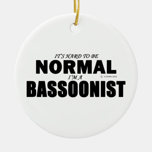 Normale bassonist keramisch ornament (Voorkant)