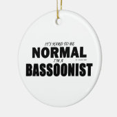 Normale bassonist keramisch ornament (Links)