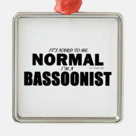 Normale bassonist metalen ornament