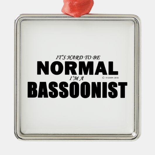 Normale bassonist metalen ornament (Voorkant)