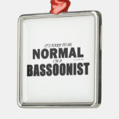 Normale bassonist metalen ornament (Links)