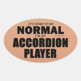 Normale cordion Player Oval Sticker