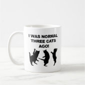 Normale Drie Katten Geleden Grappige Mok of Reisbe (Links)