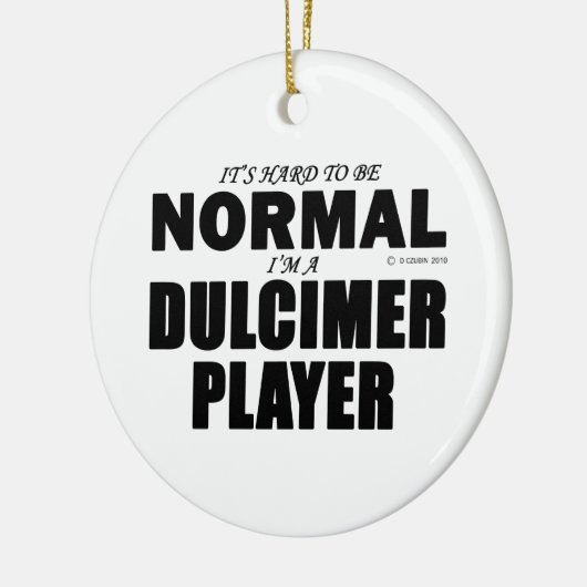 Normale Dulcimeerspeler Keramisch Ornament (Links)