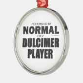 Normale Dulcimeerspeler Metalen Ornament (Links)