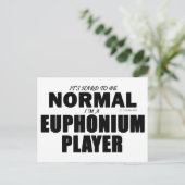 Normale Euphonium Player Briefkaart (Staand voorkant)