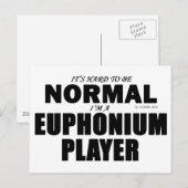 Normale Euphonium Player Briefkaart (Voorkant / Achterkant)