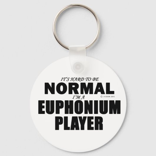 Normale Euphonium Player Sleutelhanger (Voorkant)