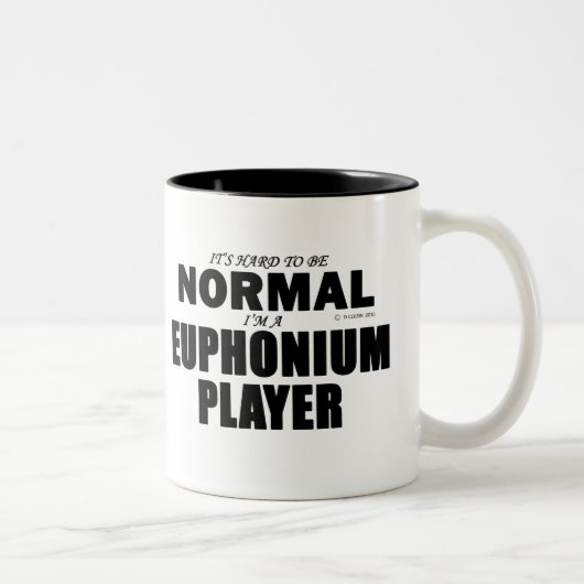 Normale Euphonium Player Tweekleurige Koffiemok (Rechts)