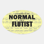 Normale fluorescerende ovale Sticker (Voorkant)