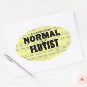 Normale fluorescerende ovale Sticker (Envelop)