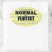 Normale fluorescerende ovale Sticker (Tas)