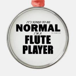 Normale Flute Player Metalen Ornament