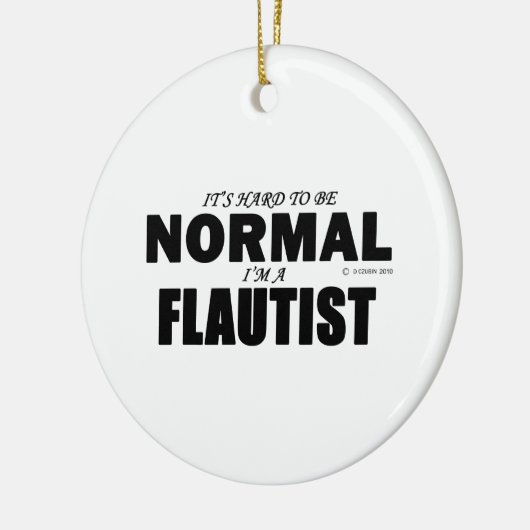 Normale Flutist Keramisch Ornament (Links)
