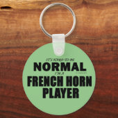 Normale Franse Horn Player Sleutelhanger (Voorkant)
