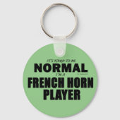 Normale Franse Horn Player Sleutelhanger (Achterkant)