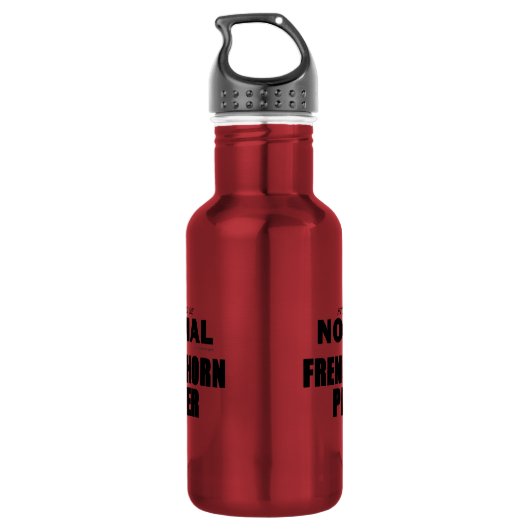 Normale Franse Horn Player Waterfles (Achterkant)