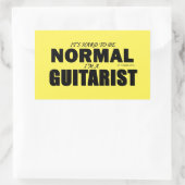 Normale gitarist Rechthoekige Sticker (Tas)
