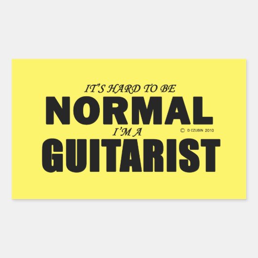 Normale gitarist Rechthoekige Sticker (Voorkant)