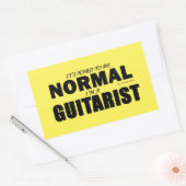 Normale gitarist Rechthoekige Sticker (Envelop)