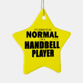 Normale handbelspeler keramische versiering keramisch ornament (Rechts)