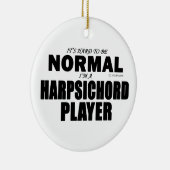 Normale Harpsichord Player Keramisch Ornament (Rechts)