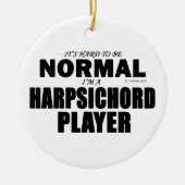 Normale Harpsichord Player Keramisch Ornament (Voorkant)