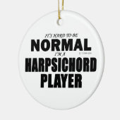 Normale Harpsichord Player Keramisch Ornament (Links)