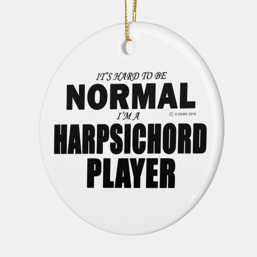 Normale Harpsichord Player Keramisch Ornament (Links)