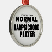 Normale Harpsichord Player Metalen Ornament (Rechts)