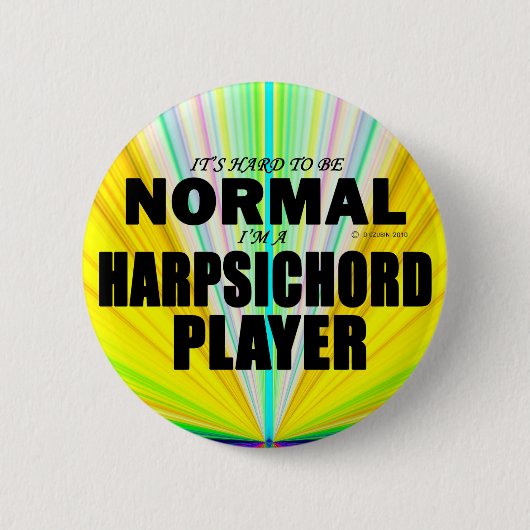 Normale Harpsichord Player Ronde Button 5,7 Cm (Voorkant)