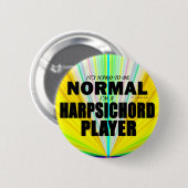 Normale Harpsichord Player Ronde Button 5,7 Cm (Voorkant /achterkant)