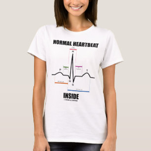 Normale hartslag binnenin (ECG EKG) T-shirt