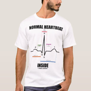 Normale hartslag binnenin (EKG) T-shirt